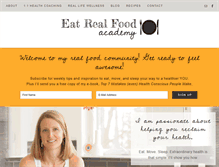 Tablet Screenshot of eatrealfoodacademy.com